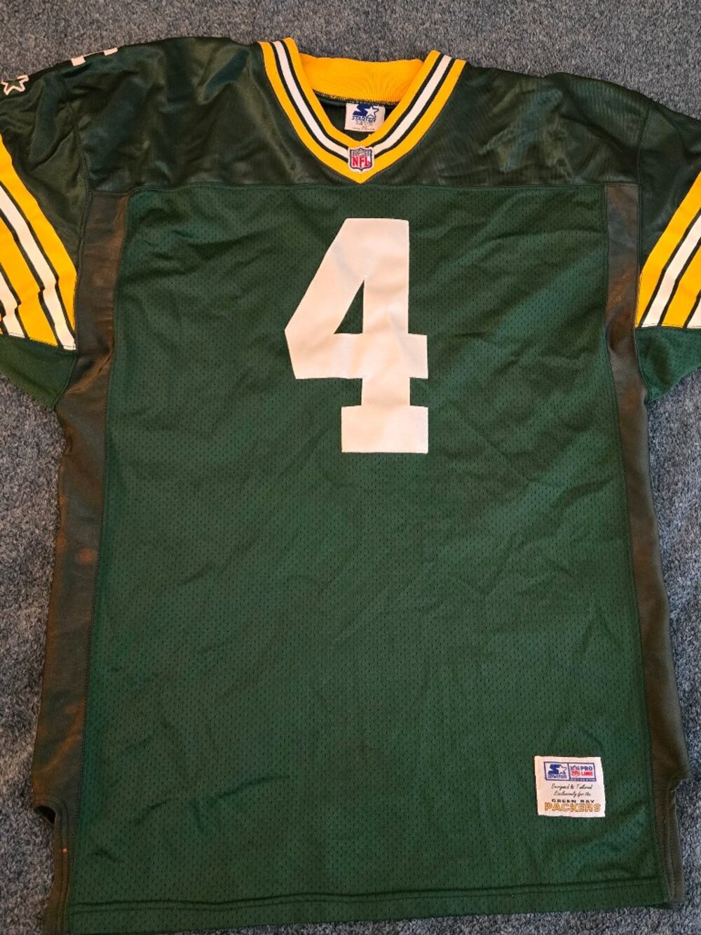 Authentic NFL Green Bay Packers Brett Favre #4 Starter Pro Line Jersey 48